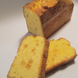 ワンボウルで気軽に作るオレンジのパウンドケーキ